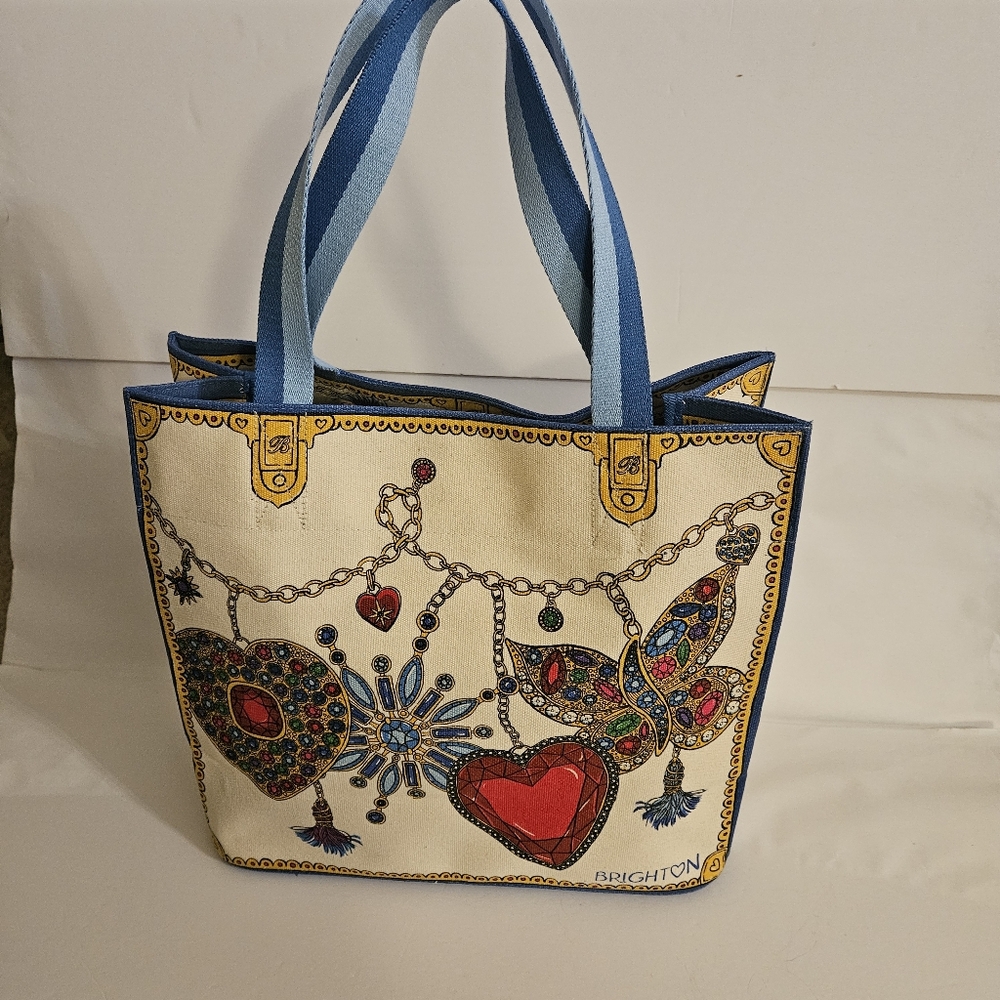 Brighton Glittering Love Canvas Tote - Picture 4 of 8
